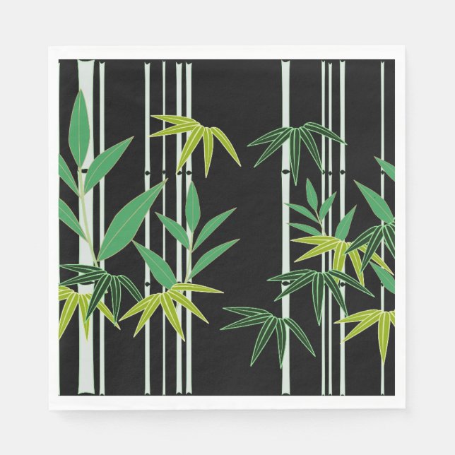 Decorative Bamboo Pattern Napkin (Front)