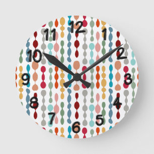 Decorative Barbells Round Clock