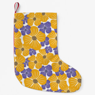Decorative beautiful abstract modern style floral  small christmas stocking
