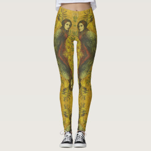 Decorative Bird Lady Leggings
