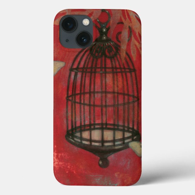 Decorative Birdcage with Butterflies Case-Mate iPhone Case (Back)