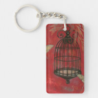 Decorative Birdcage with Butterflies