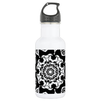 Decorative Black And White 532 Ml Water Bottle