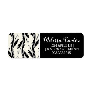 Decorative Black Vines Pattern