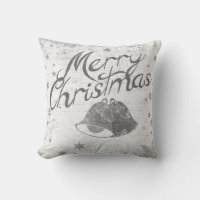 Decorative Black & White Bell Merry Christmas