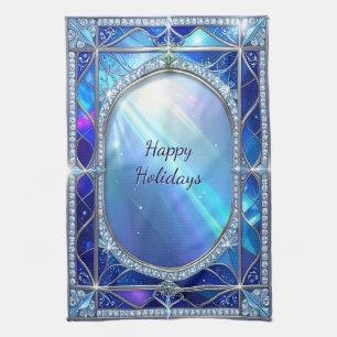 Decorative Blue Kitchen Towel