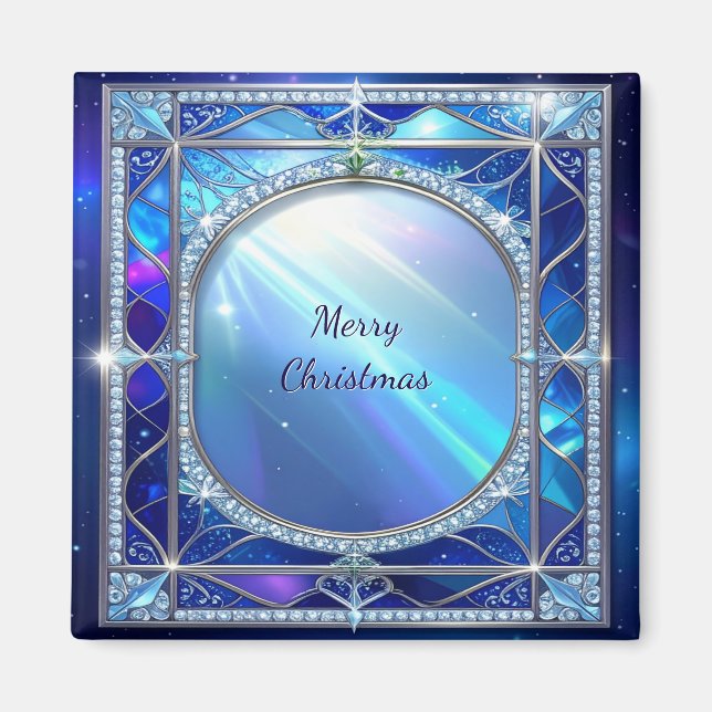 Decorative Blue Magnet (Front)
