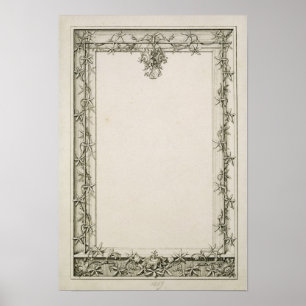 Decorative border, 1809 poster