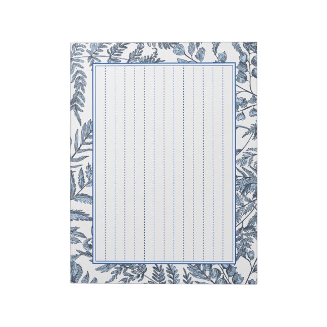 Decorative border paper <blue> 13 lines [bl17] notepad (Rotated)