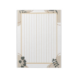 Decorative Border Paper <Brown>[ch19] Notepad
