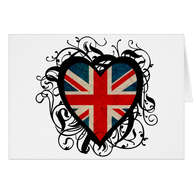 Decorative British Heart (Front Horizontal)
