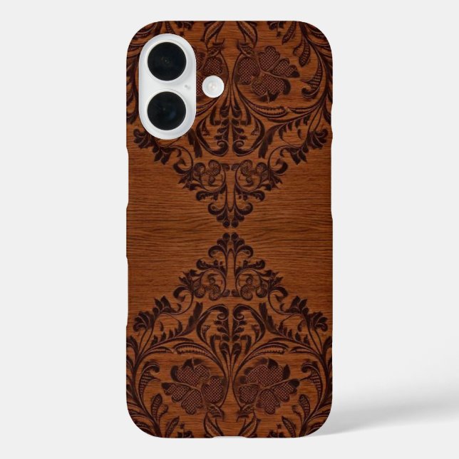 Decorative Brown Wood Look  Case-Mate iPhone Case (Back)