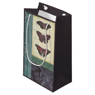 Decorative Butterfly Brocade by Vision Studio Small Gift Bag