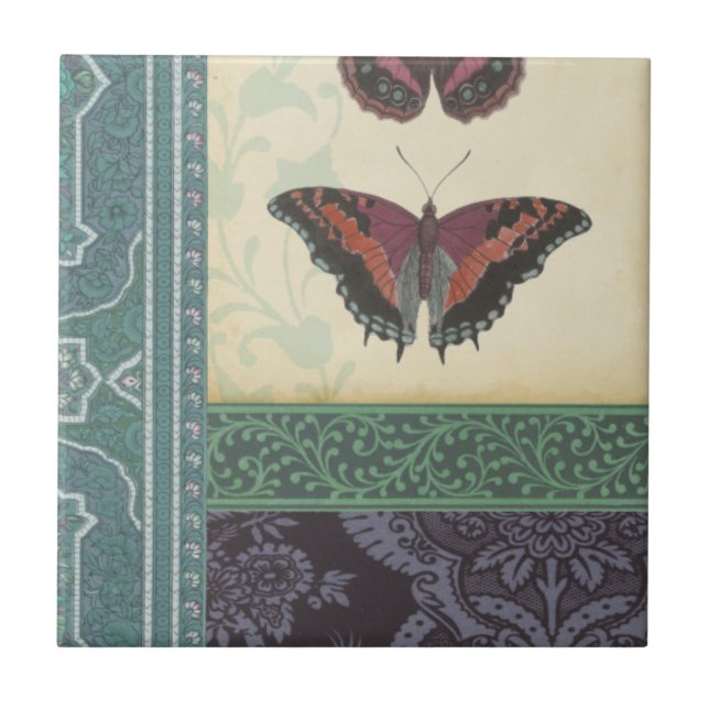Decorative Butterfly Brocade by Vision Studio Tile (Front)