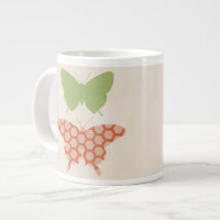 Decorative Butterfly Patterns on Cream Background