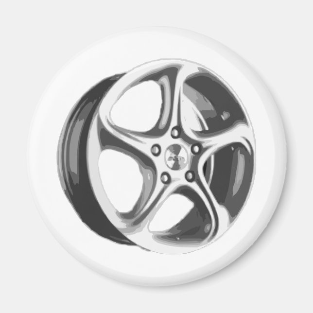 Decorative Car Rim Magnet (Front)