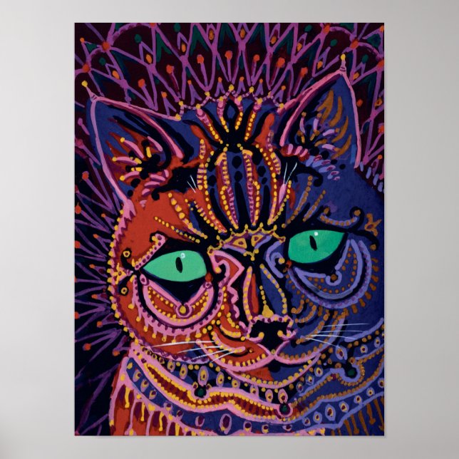 Decorative Cat by Louis Wain Poster (Front)