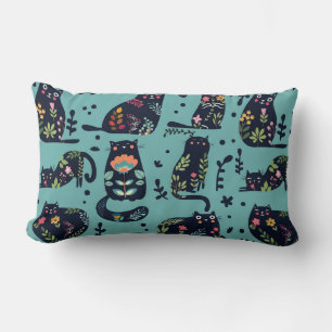Decorative Cats Lumbar Cushion