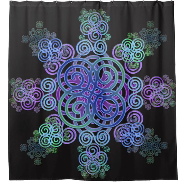 Decorative Celtic design. Shower Curtain (Front)