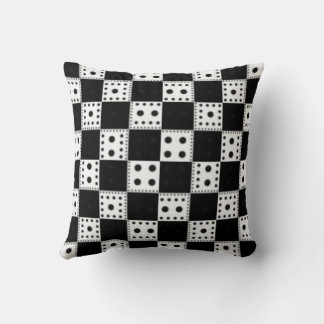 Decorative Chequerboard Design Cushion