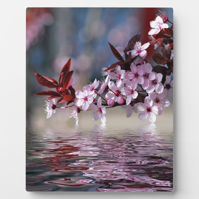 Decorative cherry tree blossoms plaque (Front)