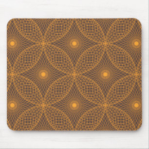 Decorative, chic, abstract mandala style pattern mouse pad