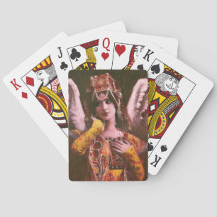 Decorative Christmas Angel Playing Cards