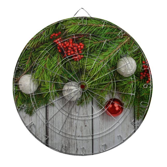 Decorative Christmas Backdrop Dartboard (Front)