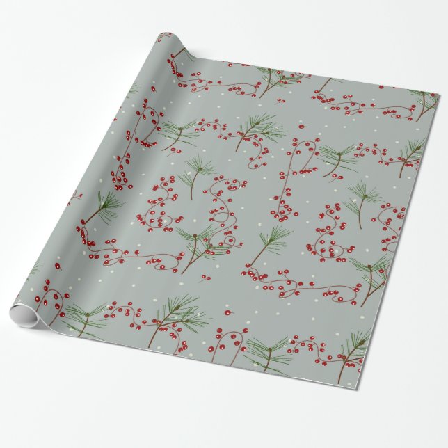 Decorative Christmas Decor Oranament Wrapping Pape Wrapping Paper (Unrolled)