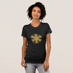 Decorative Christmas Glitter Snowflake Women's T-Shirt