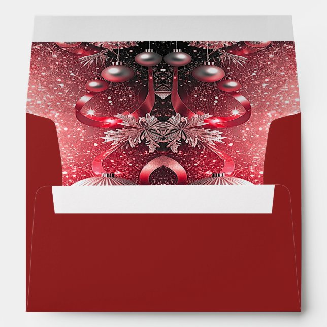 Decorative Christmas Holiday Envelope (Back (Bottom))
