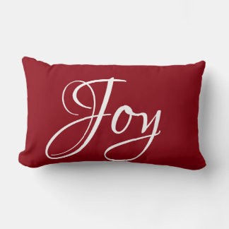 Decorative Christmas Joy Holiday Lumbar Cushion
