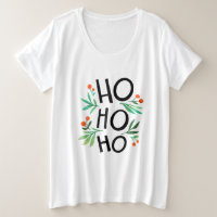 Decorative Christmas lettering with ho ho t-Shirts