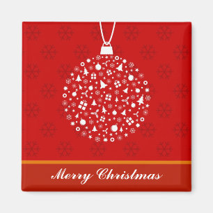 Decorative Christmas Ornament Design Magnet