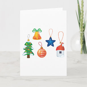 Decorative Christmas Ornaments Card