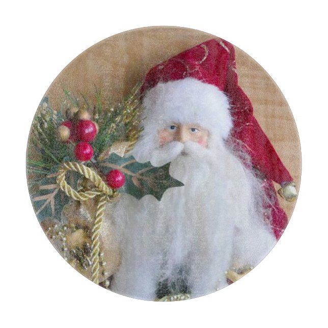 DECORATIVE CHRISTMAS SANTA CUTTING BOARD (Front)