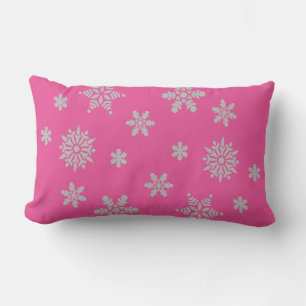 Decorative Christmas Snowflake Believe Holiday Lumbar Cushion