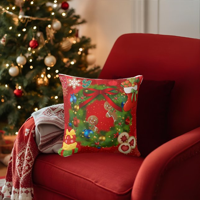 Decorative Christmas Throw Pillow (Creator Uploaded)