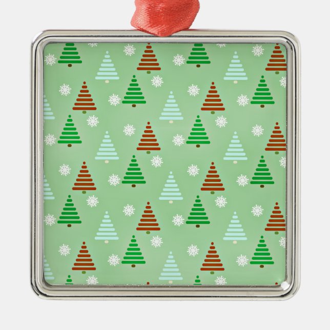 Decorative Christmas tree pattern Metal Tree Decoration (Front)