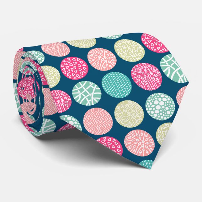 Decorative Circles - Colours 01 - with 00486b Tie (Rolled)