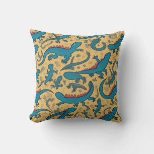 Decorative Cojin with Lagartijas Design Cushion