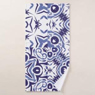 Decorative colour ceramic azulejo tiles. Fashionab Bath Towel
