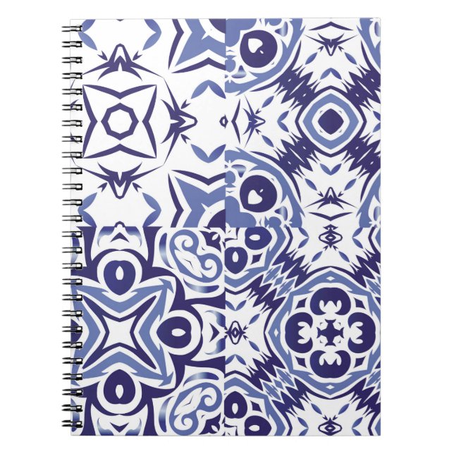 Decorative colour ceramic azulejo tiles. Fashionab Notebook (Front)