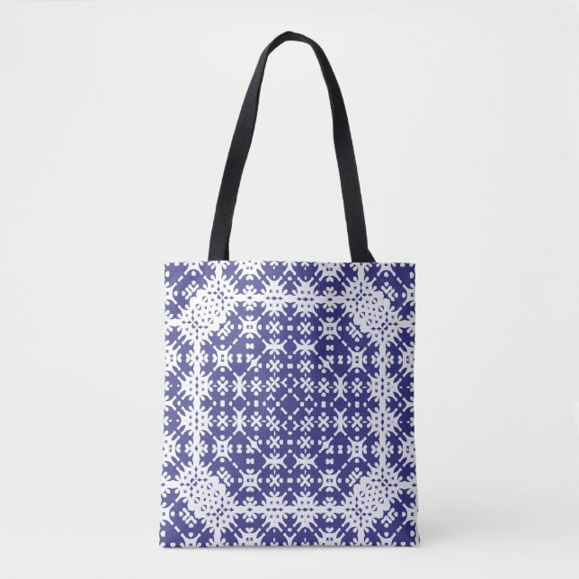 Decorative colour ceramic azulejo tiles. Minimal d Tote Bag (Front)