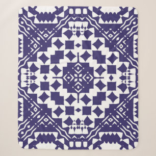 Decorative colour ceramic azulejo tiles. Vintage s Sherpa Blanket