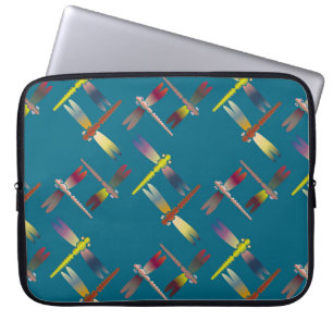 Decorative coloured seamless pattern with cute dra laptop sleeve