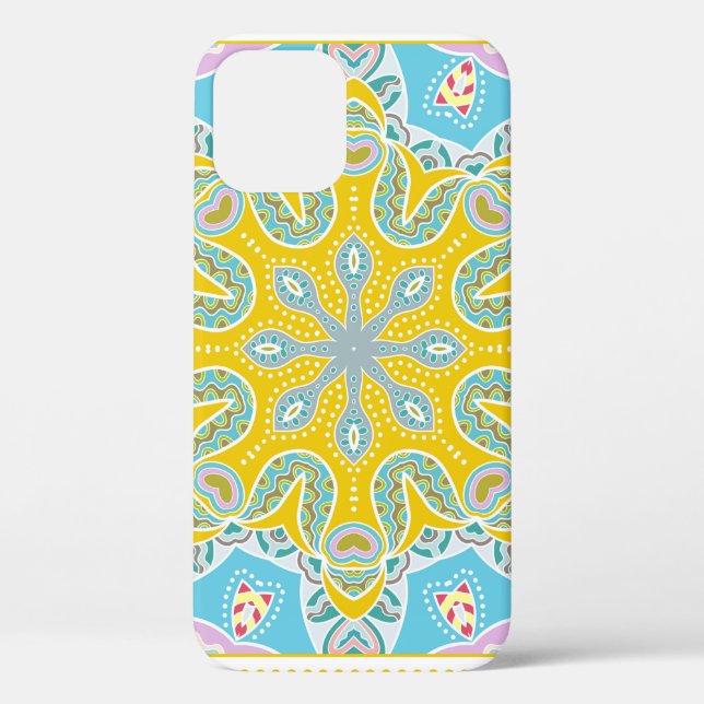 Decorative colourful ornament on white background, Case-Mate iPhone case (Back)