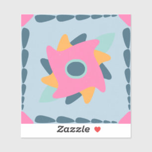Decorative colourful tile