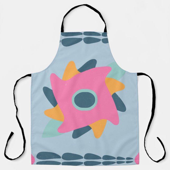 Decorative colourful tile apron (Front)