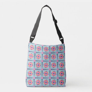 Decorative colourful tile crossbody bag